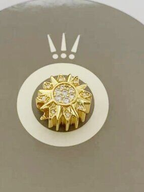 Pandora Golden Sun Charm Ale S925 Silver Sparkling Charm